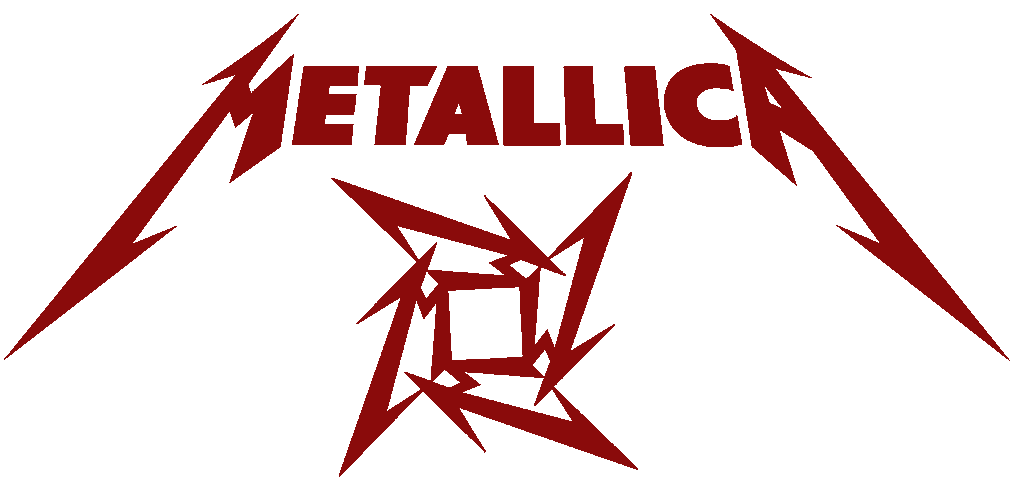 Metalica logo in red