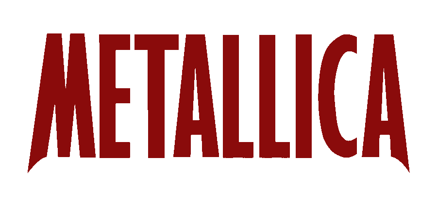 Red Metalica name logo